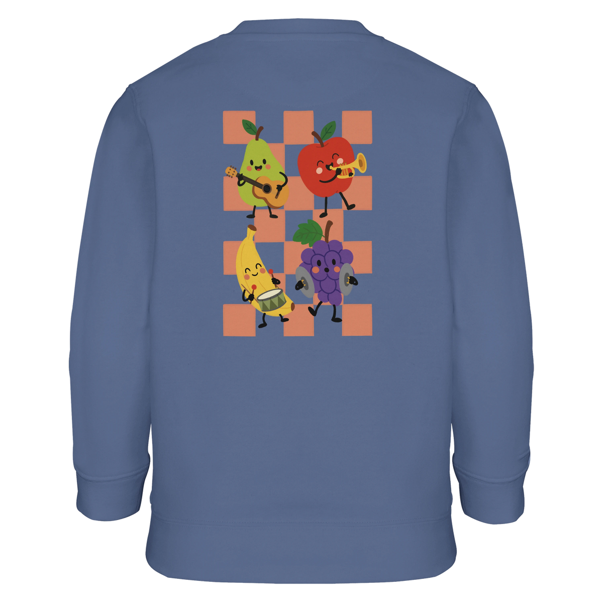 Rockin’ & Rollin’ Fruit Band – Kids Crewneck Sweatshirt