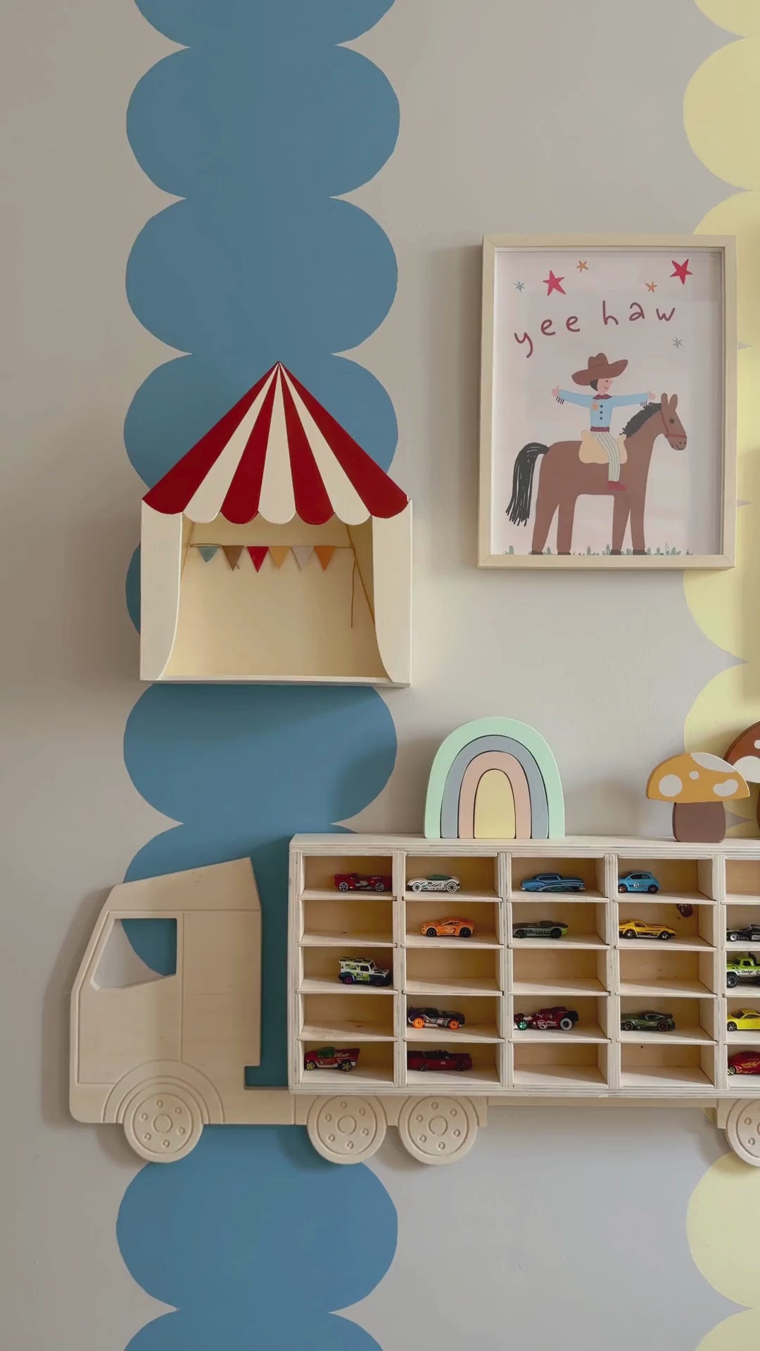 Yeehaw Cowboy Under the Stars – Wandkunst fürs Baby- und Kinderzimmer