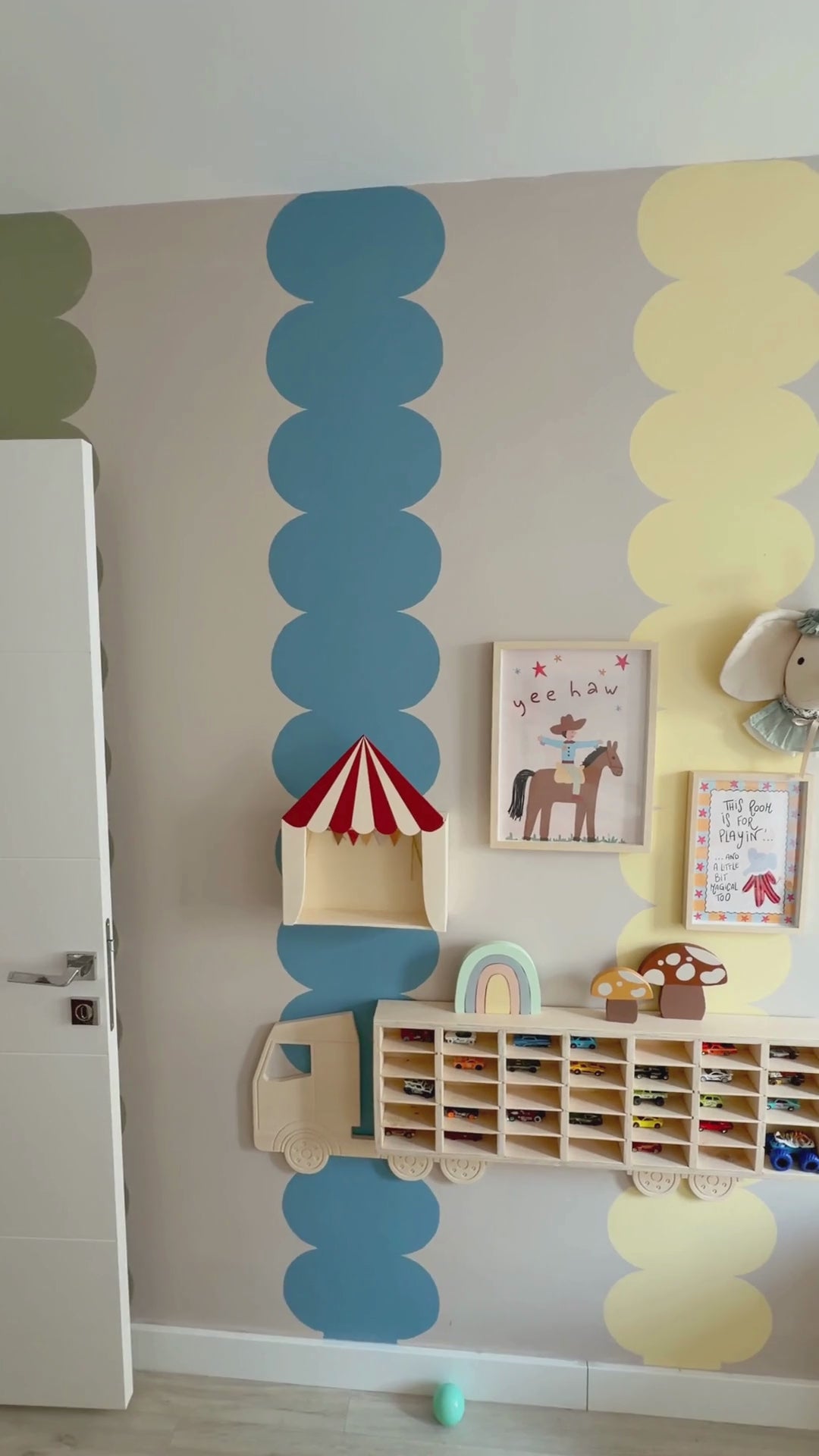 Esta habitación es para jugar, lámina para habitación infantil, decoración vintage para habitación infantil