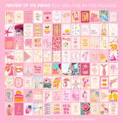 Pink Coastal Wall Art Bundle – 130+ Printable Designs