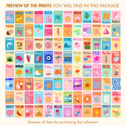 Preppy Travel Wall Art Bundle – 100+ Printable Designs