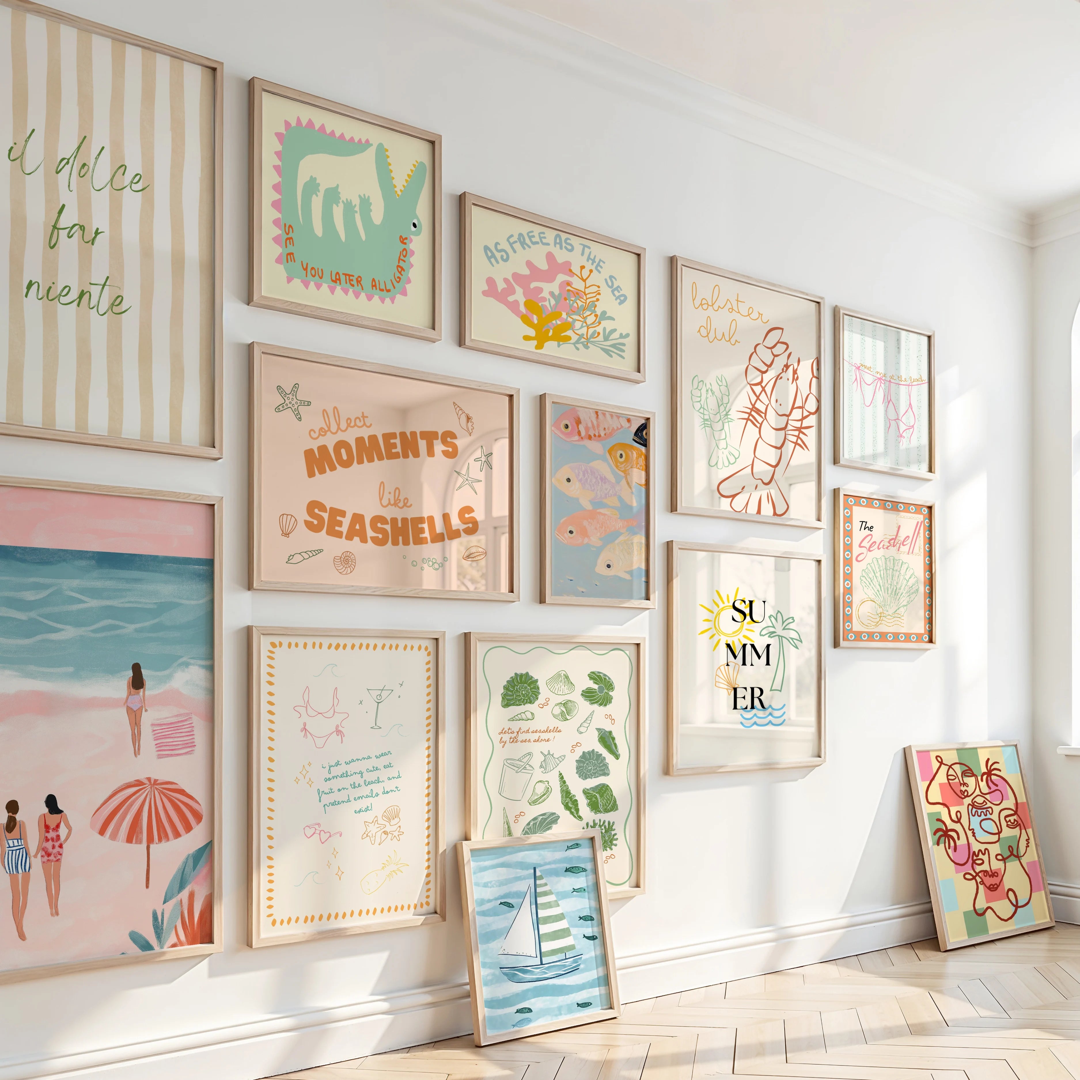 Impressions d'art côtières et de plage