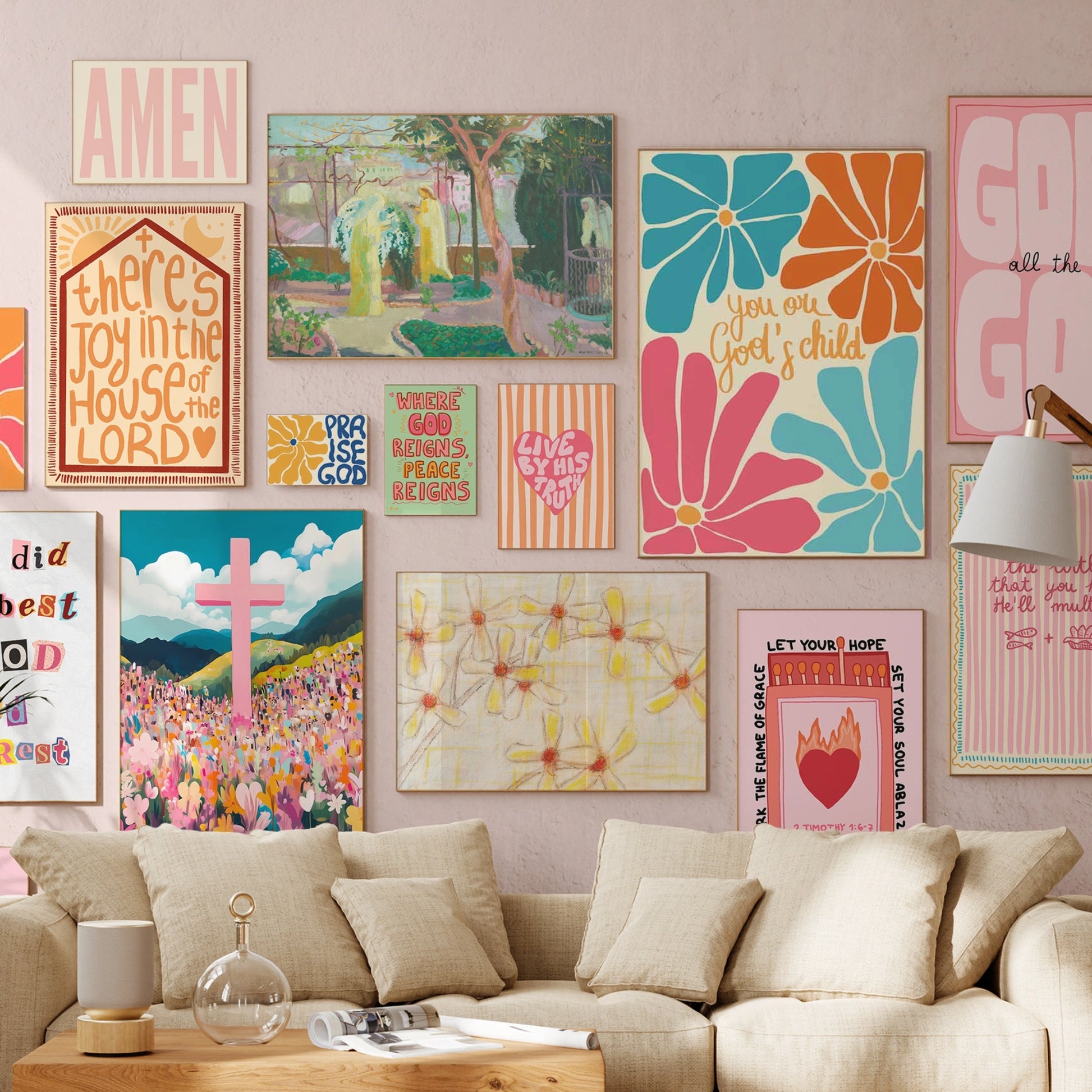 Décorations chrétiennes faites à la main, plus de 250 impressions (Téléchargement instantané)