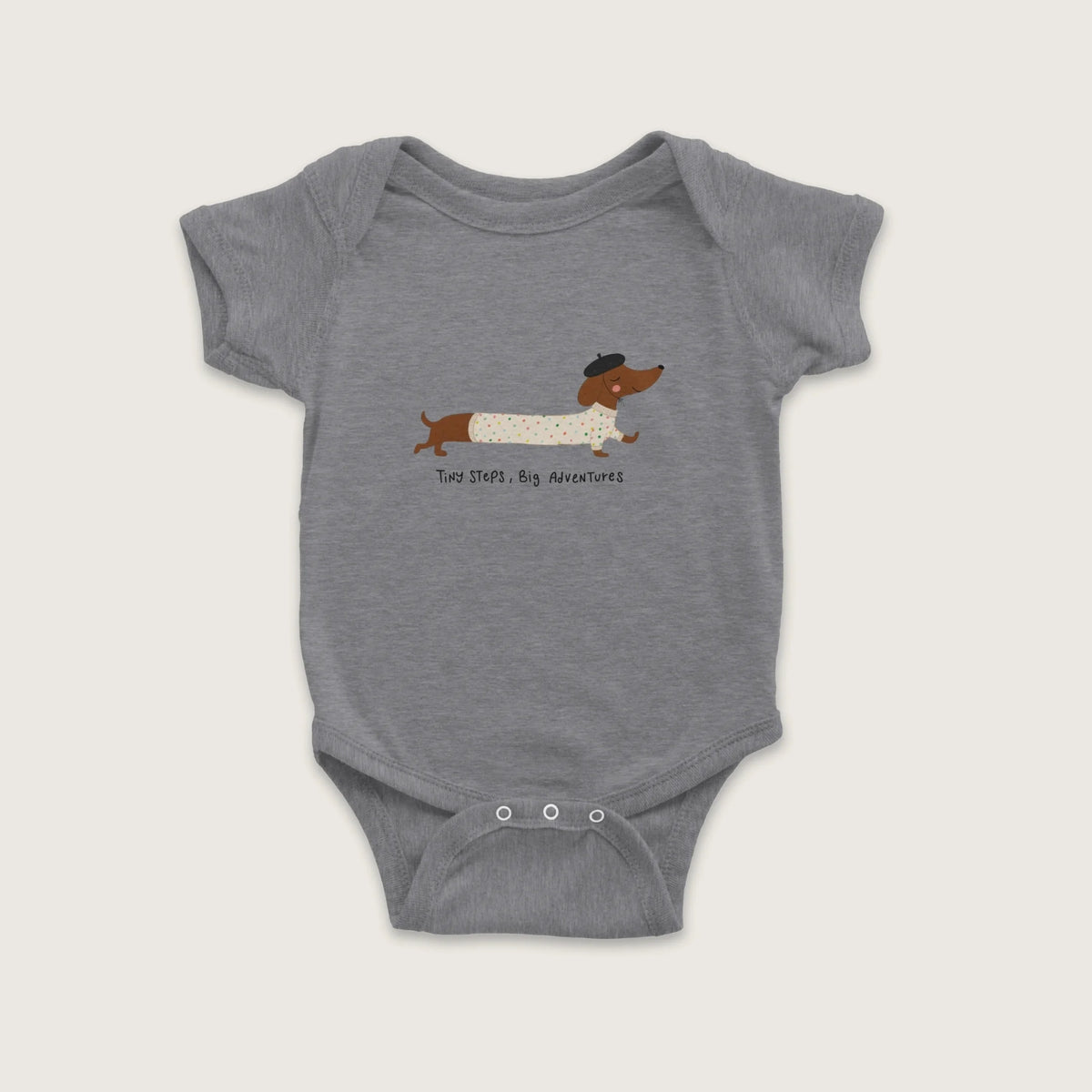 Tiny Steps Big Adventures – Baby Short Sleeve Bodysuit