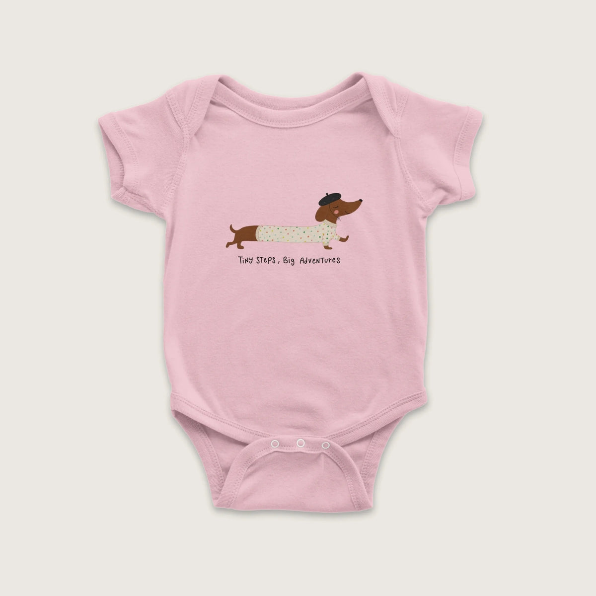 Tiny Steps Big Adventures – Baby Short Sleeve Bodysuit