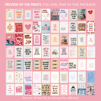 Handmade Bookish Decor, over 100 Prints