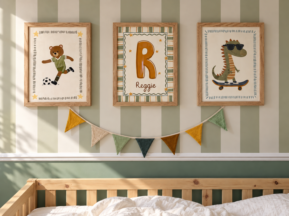 Affiches pour la chambre d’enfant personnalisées avec son prénom