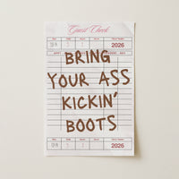 Funny Cowgirl Quote Print